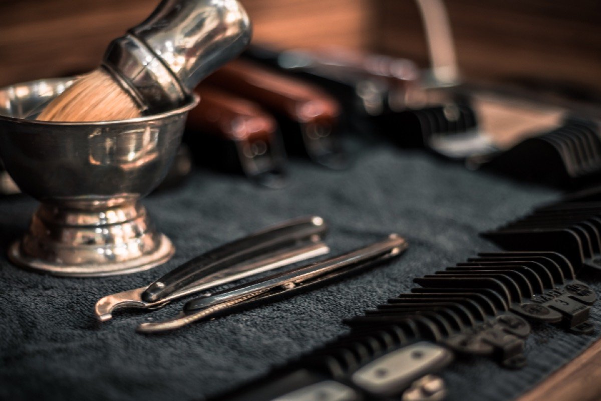 Shaving brush and bowl set